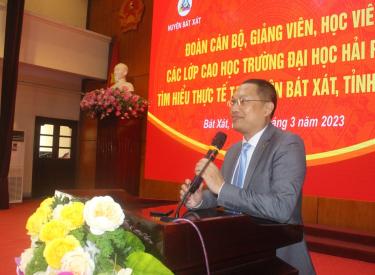 PGS. TS Nguyễn Thái Sơn- Trưởng khoa kế toán- Tài chính, Trường Đại Học Hải Phòng